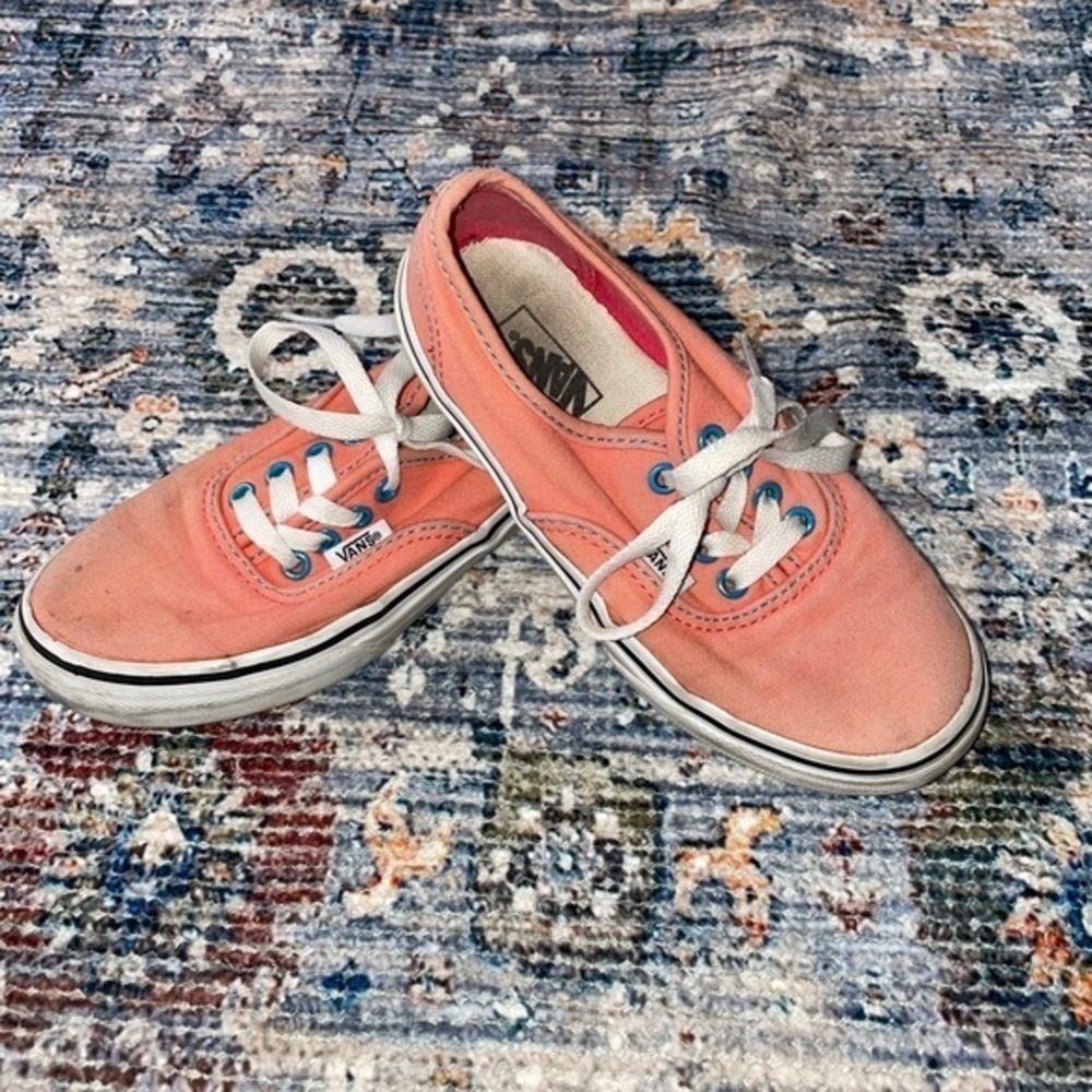VANS lace up shoes in salmon